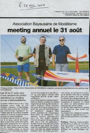 Bessin Libre du 28 aout 2003