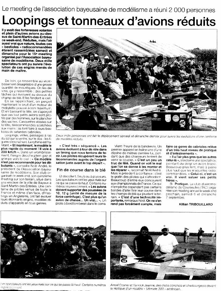 Ouest France du 2 septembre 2003